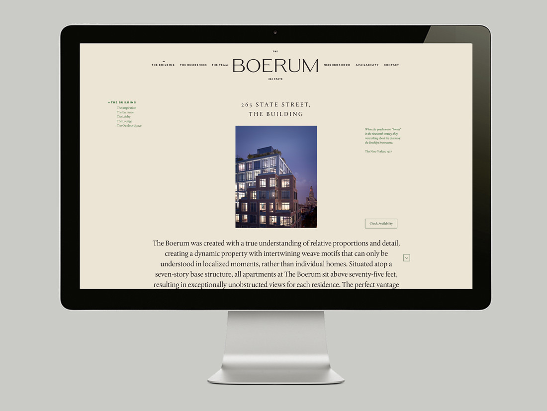 The Boerum, Website